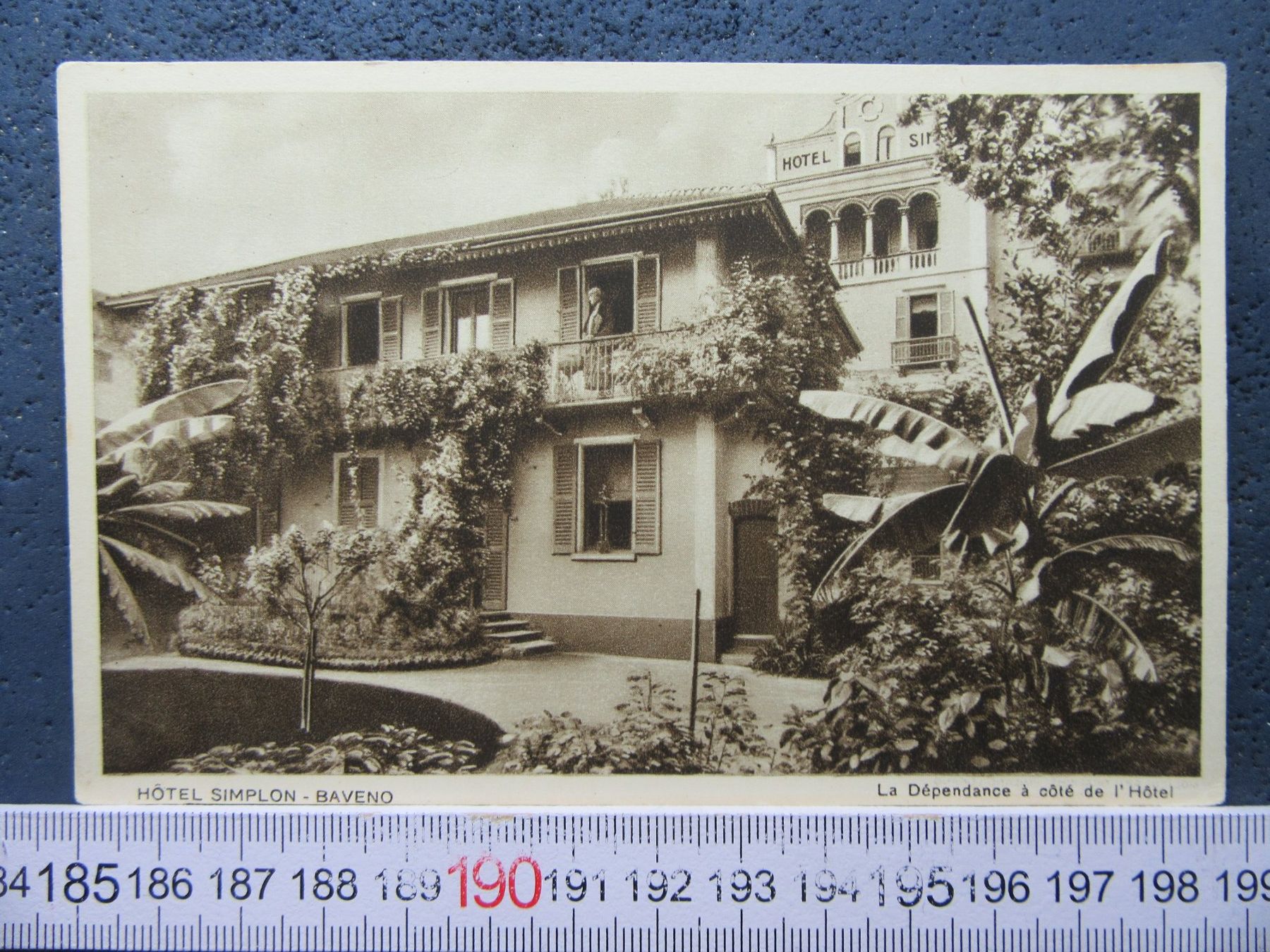 Cartoline postali: BAVENO HOTEL SIMPLON ET DEPENDANCE TICINO AK – Usato da Ettingen venduto da Hausi4711