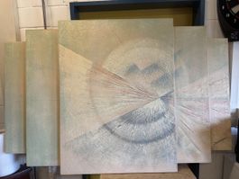 Originales Wandbild "Simoni", 3 teilig, abstrakte Kunst🎨