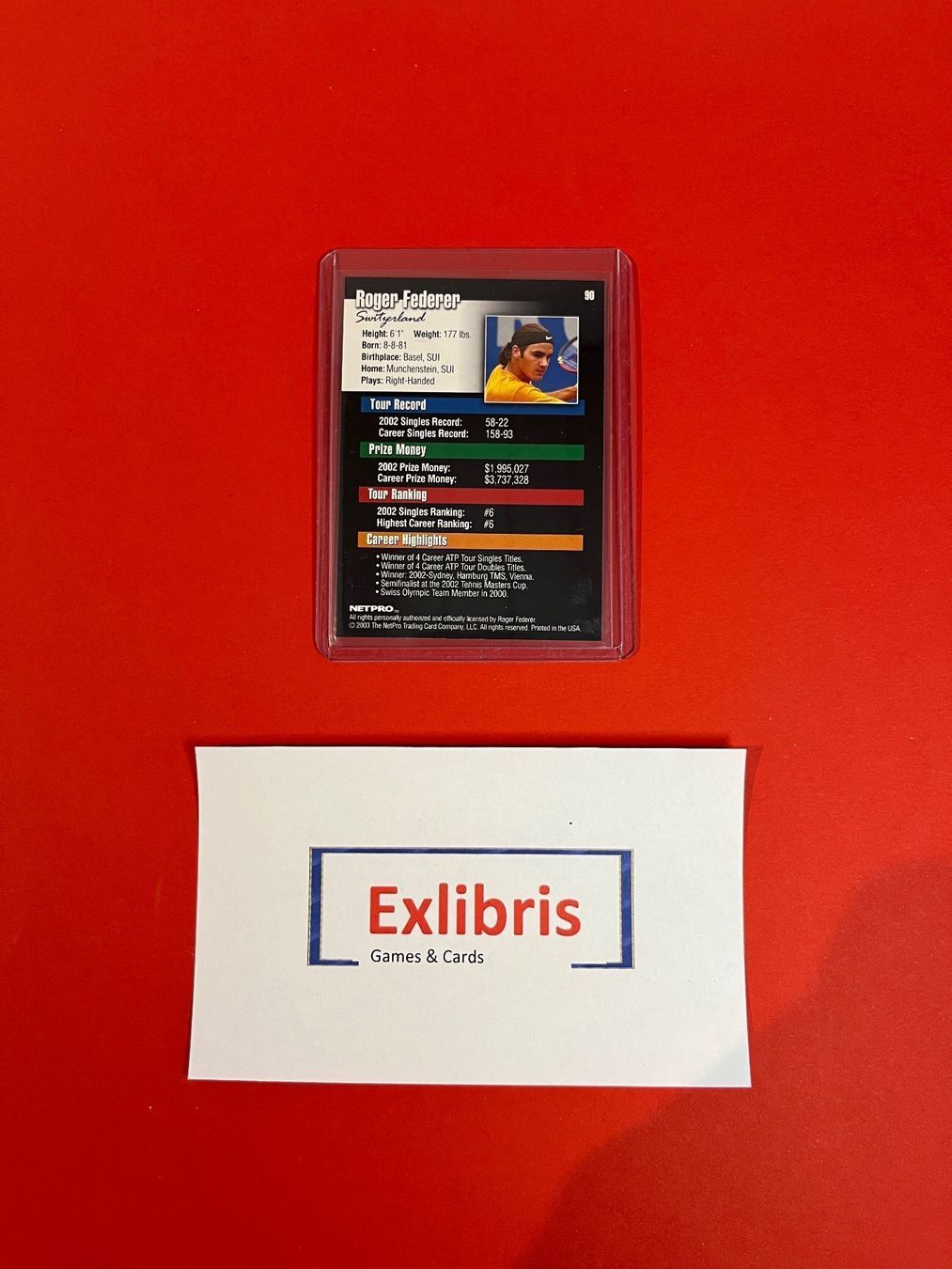 Foto & Immagini: Roger Federer - Card - 2003 Netpro – Nuovo (secondo la descrizione) da meierskappel venduto da Exlibris 1