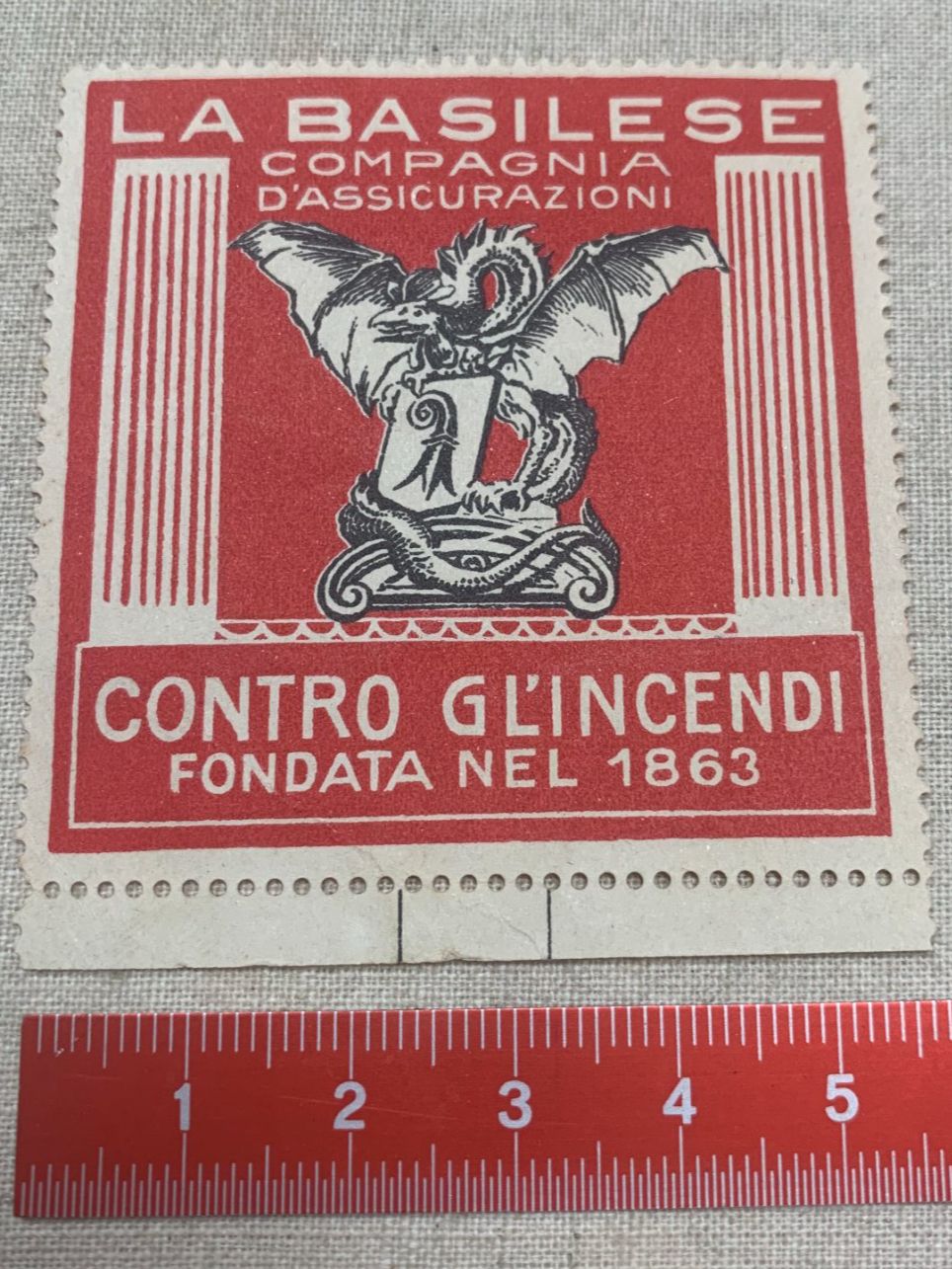 Cartoline postali: "La Basilese compagnia d' assicurazioni" – Usato da Sorengo venduto da 74in