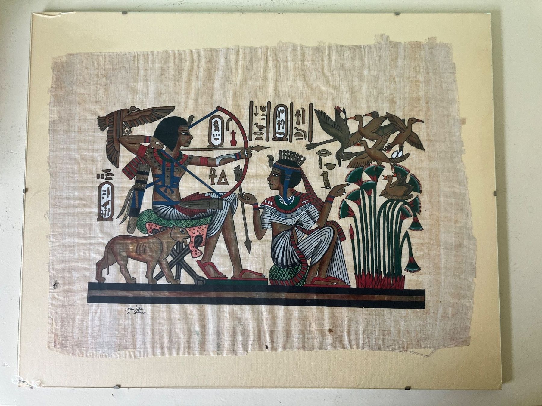 Posters & Illustrations: Bild Papyrus Tut-Ench-Amum gerahmt – D'occasion à Basel par djwwpp