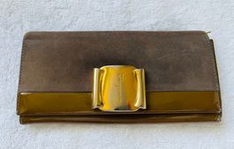 SALVATORE FERRAGAMO VINTAGE Portemonnaie -Leder & Wildleder-