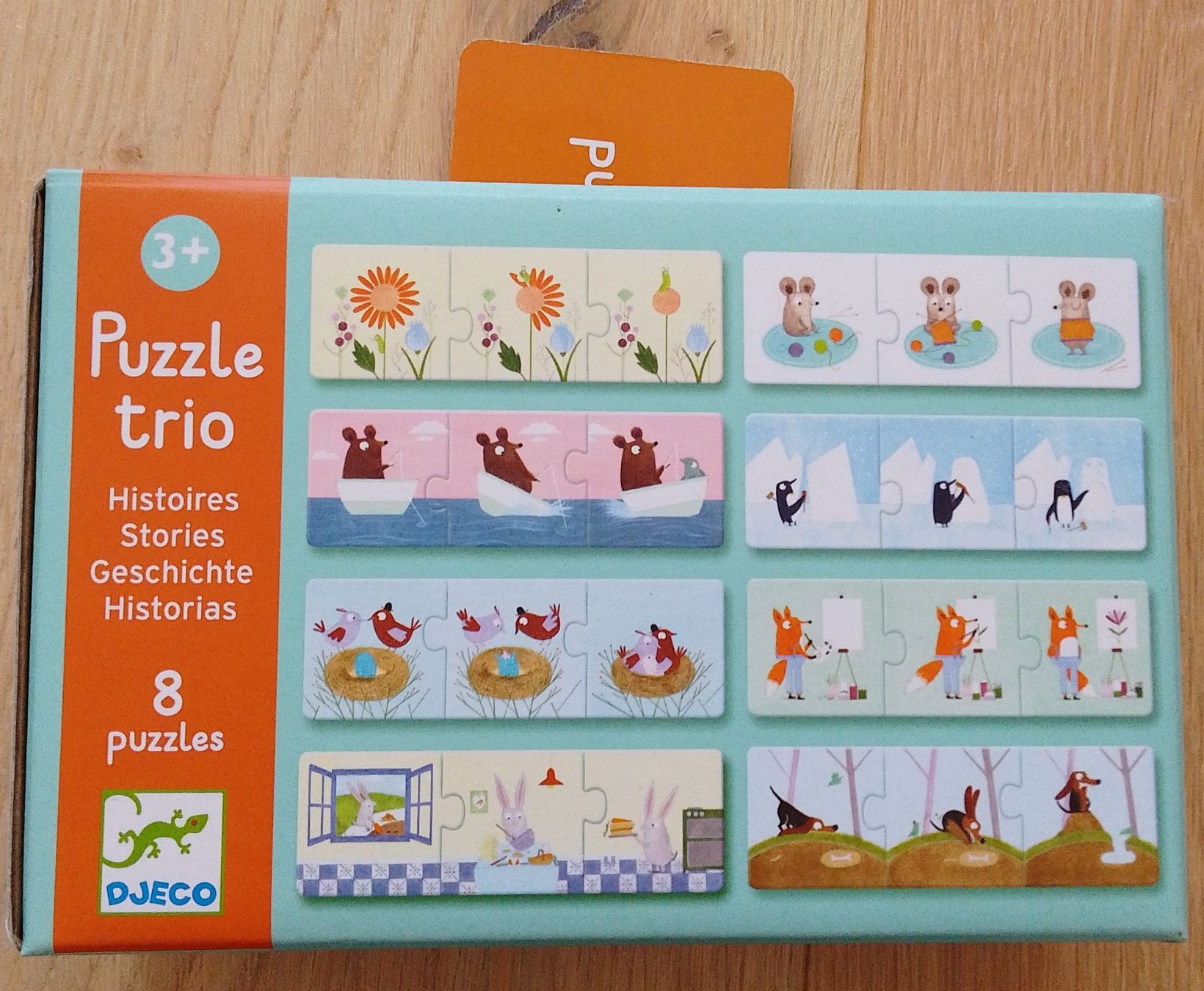 Djeco Puzzles: Puzzle Trio Geschichte 8 Puzzles Djeco 3+ – Neu (gemäss Beschreibung) aus Wohlen AG von salamanderspielwaren 2