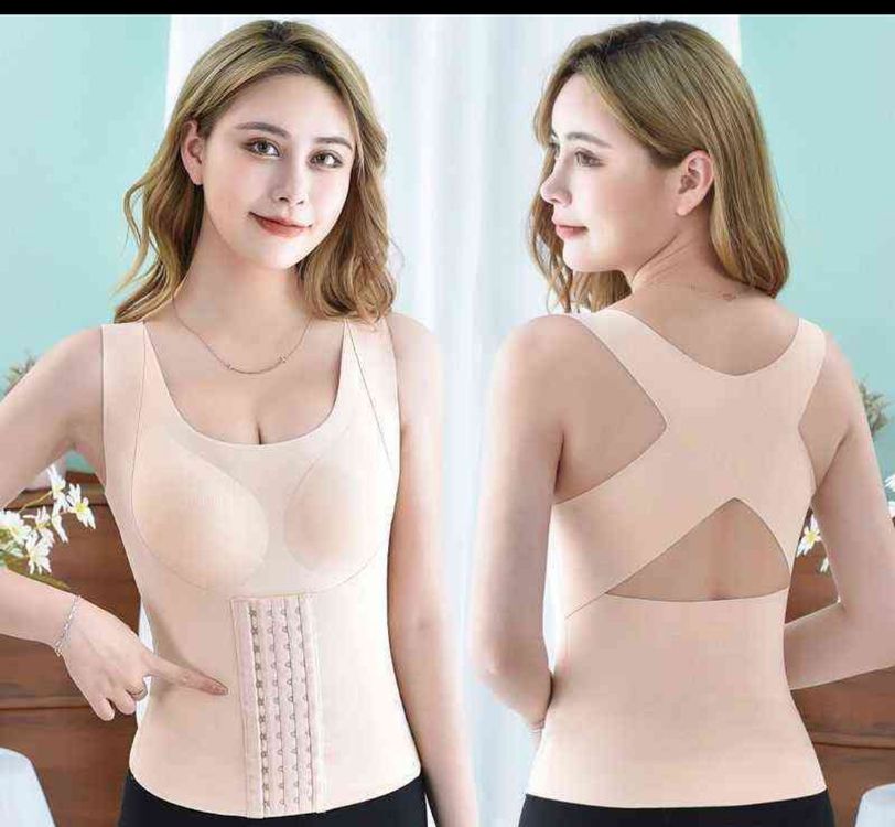 Soutien-Gorge Correcteur De Posture Col En V – Bralette Sans Armature, Push-Up Léger, Confort Au Quotidien Et Sport
