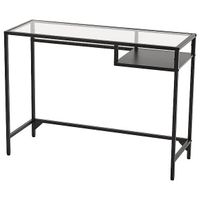 Schreibtisch/ Dekotisch IKEA VITTSJÖ (Schwarzbraun / Glas)