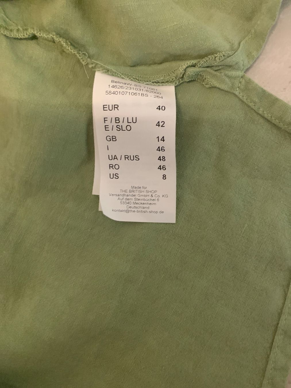 Camicette: Neue Leinen Bluse 40/42/44 grosse – Nuovo e nell'imballaggio originale da Lausen venduto da tiguan07 3