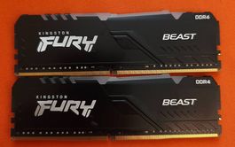 2x8GB RGB Kingston Fury DDR4 RAM