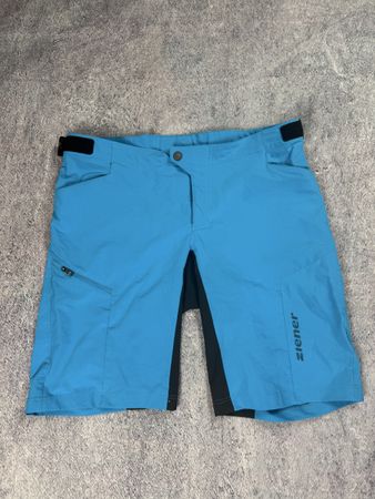 Ziener Radhose kurz blau Grösse M mit Innenhose