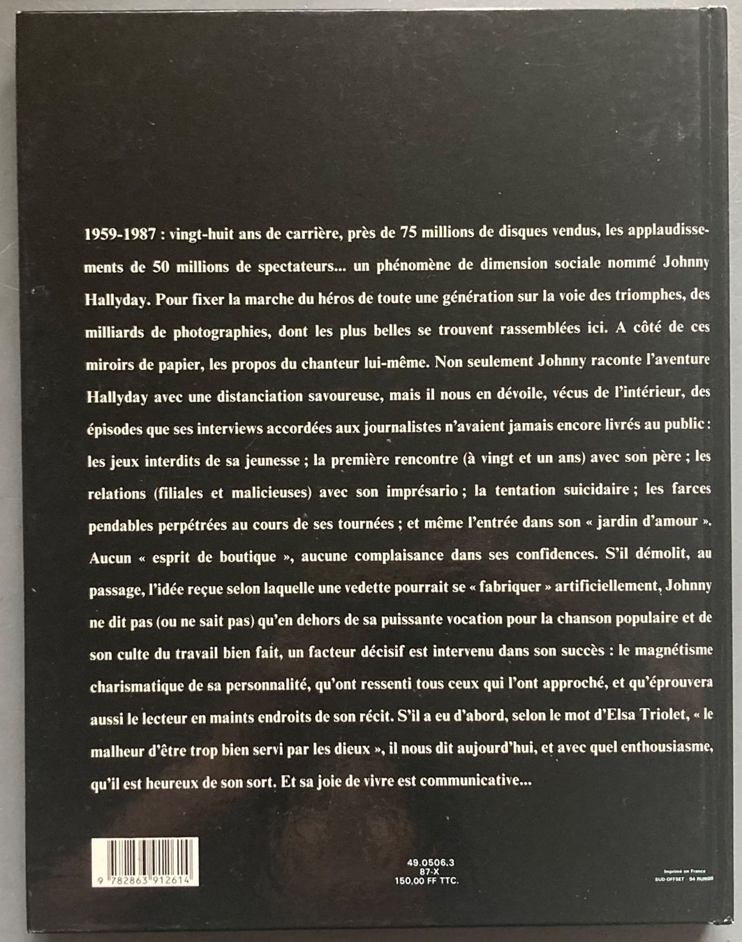 Libri: JOHNNY HALLYDAY - JOHNNY RACONTE HALLYDAY – Usato da Poliez-Pittet venduto da Newtown-Records 1