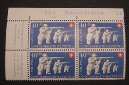 B50 PP1950 VB  ungest. (ohne Falz), obere linke Bogenecke