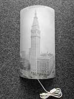 Wandleuchte Lampe Wandlampe aus Glas New York Met Life Tower