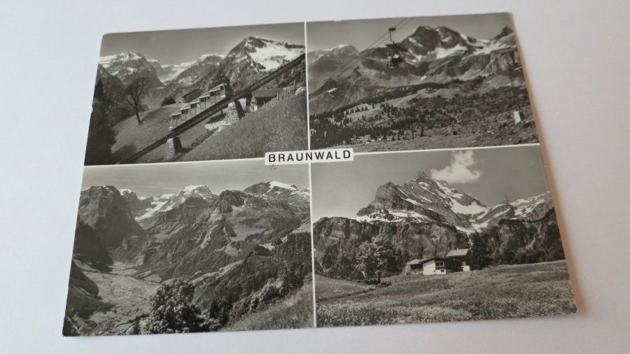 Cartoline postali: Braunwald / GL - 1958 – Usato da Jona venduto da centumprata