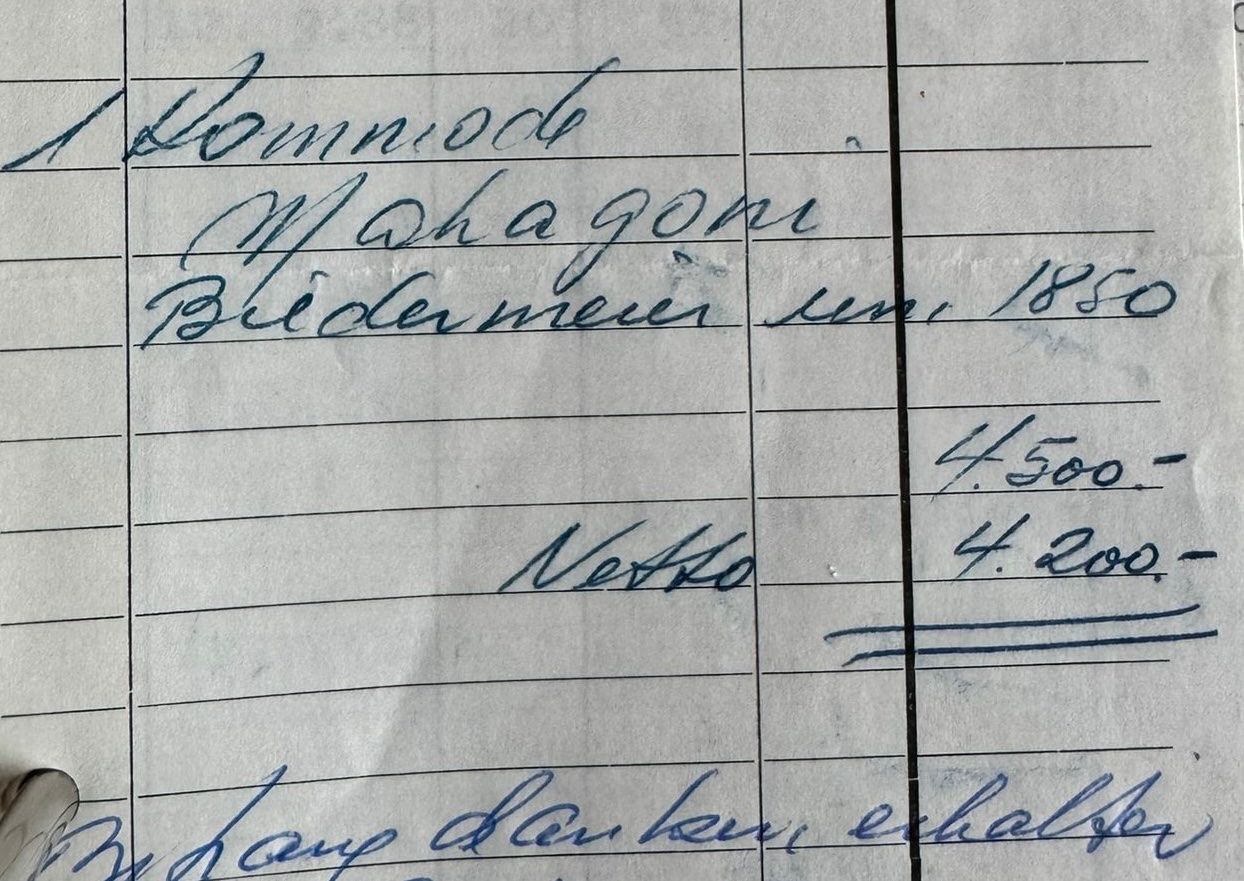 Cassettiere: Biedermeier Mahagoni Kommode um 1850 – Usato da Wil SG venduto da nat_g5tn 4