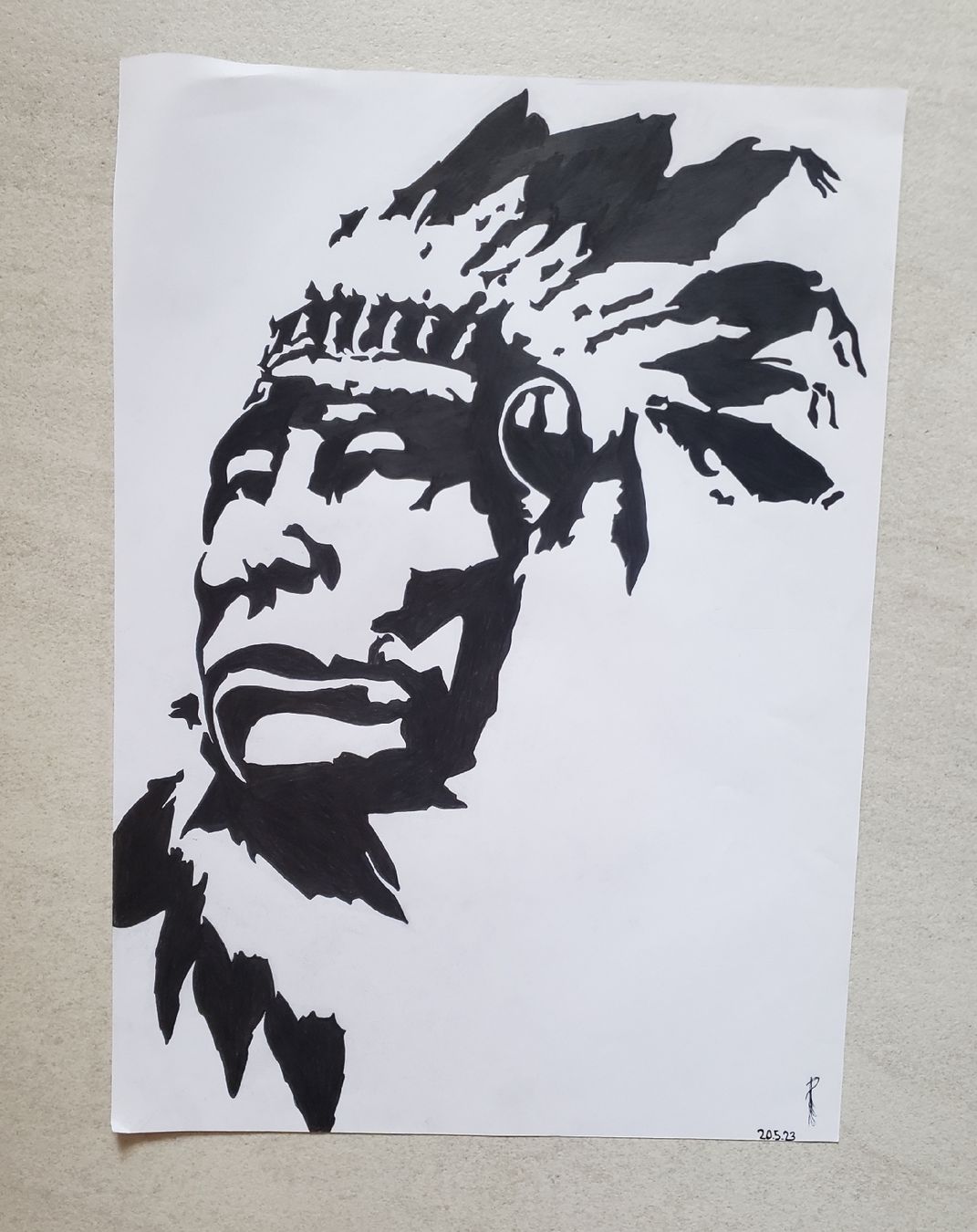 Posters & Illustrations: the wise Indian – Neuf (Voir description) à Ossingen par Pattys_Art_Galerie