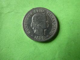 Schweiz 1898, 5 Rappen
