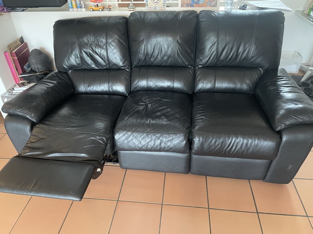 Sofas: Leder Sofa  – D'occasion à Würenlos par markito83 1