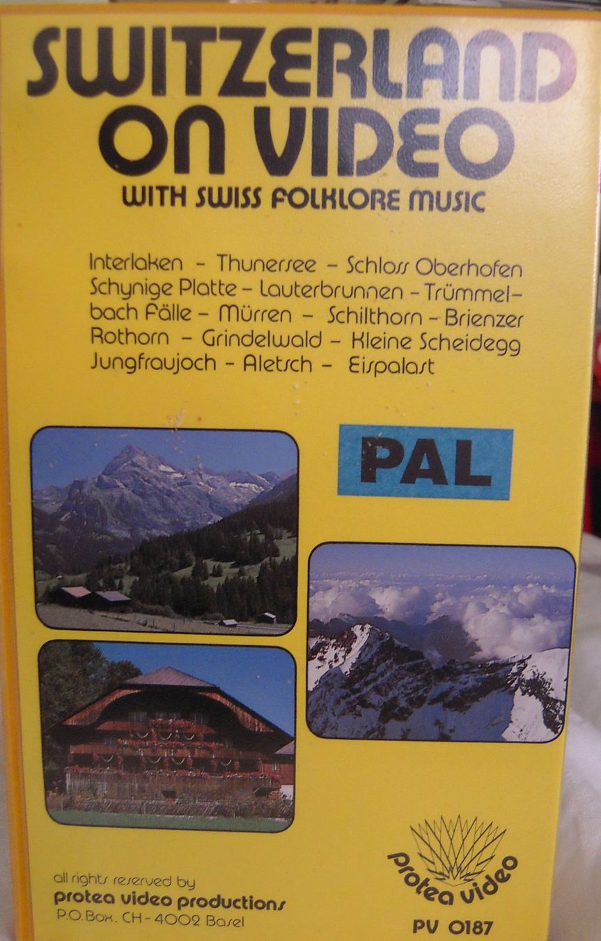 Tutti i VHS: VHS  SWITZERLAND ON VIDEO BERNER OBERLAND – Usato da Heimberg venduto da Rockenrol 1