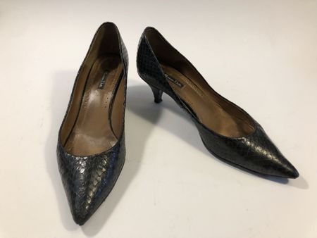 Pumps Schwarz Echtleder von Massimo Dutti Gr 39