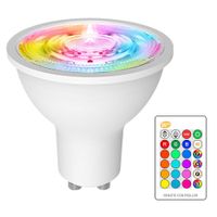Farbiger LED Spot mit Fernbedienung 8W Farben Lampe GU10