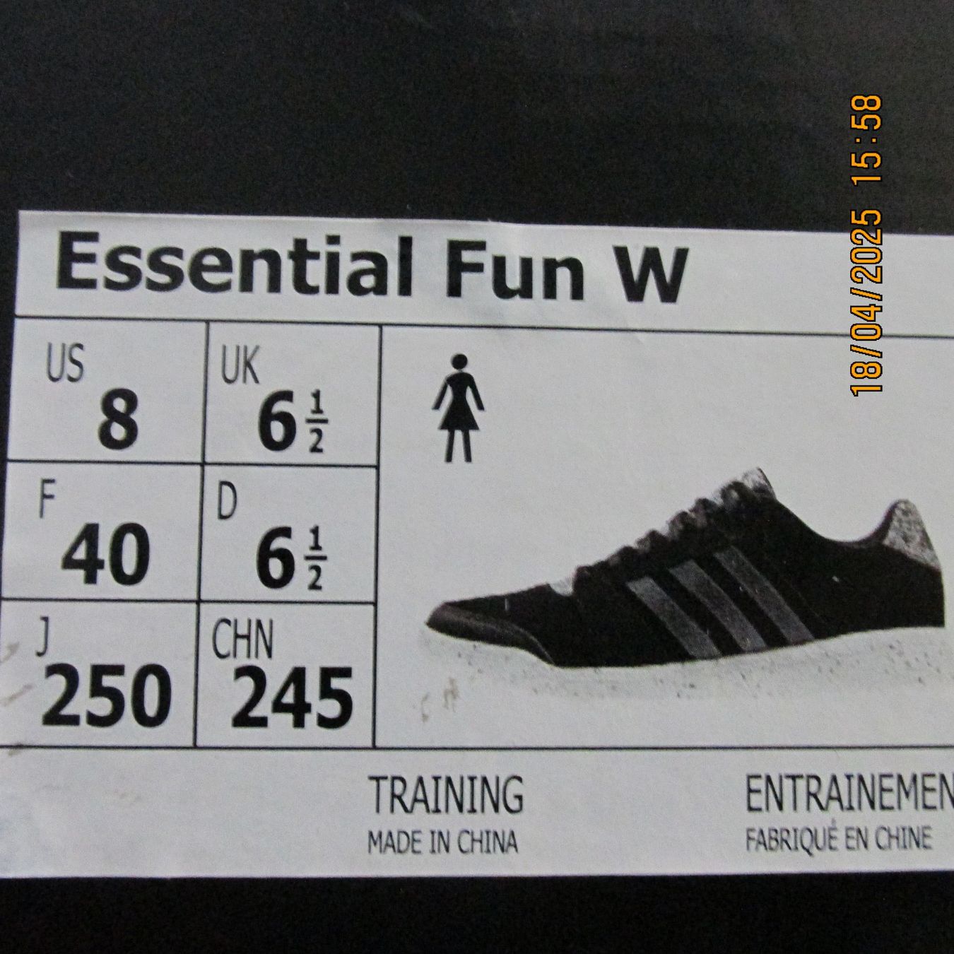 Adidas Chaussures femmes: Adidas Trainingsschuhe schwarz Gr. 40 / 39 – Neuf avec emballage d'origine à Galgenen par Forflowers 3