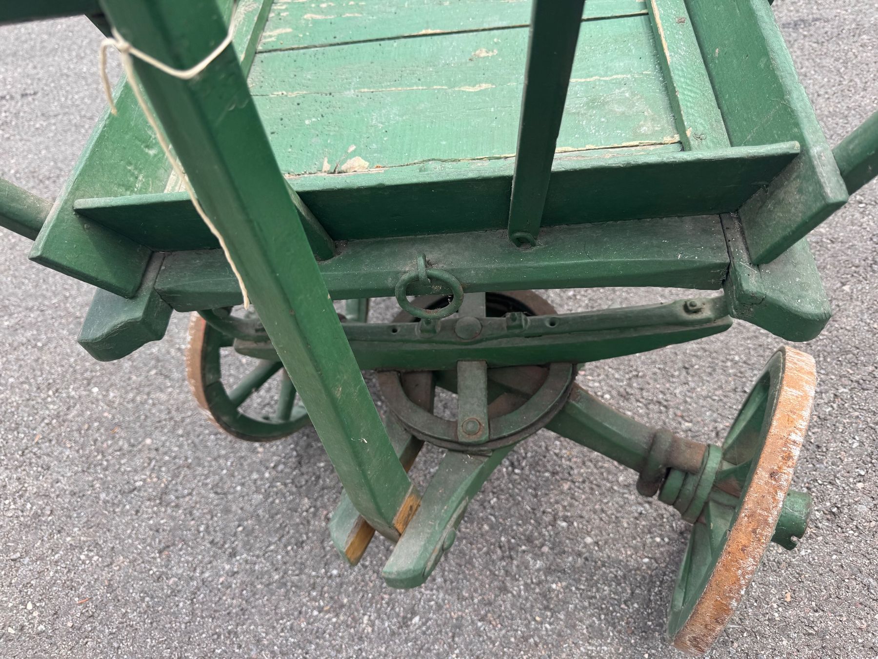 Antiker Bollerwagen / Leiterwagen, Holz, Vintage, Grün (Gebraucht) in Duggingen für CHF 100 – nur Abholung auf Ricardo kaufen