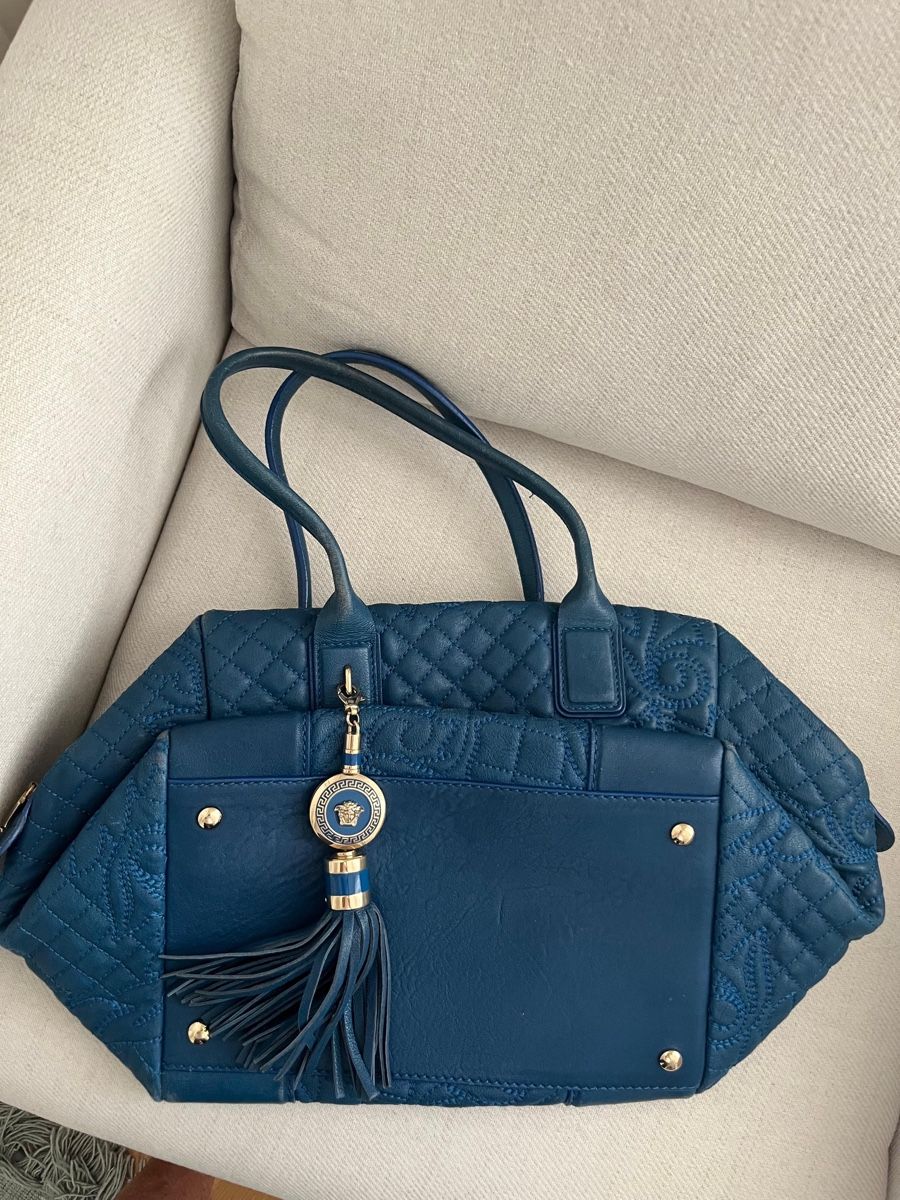 Versace Borse da donna: Gianni Versace Bag, Leather, Blue – Usato da Genève venduto da gvokiii 8