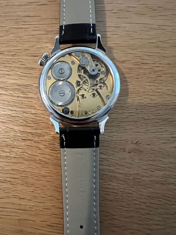Montre Vintage Codhor Mécanique Manuelle - Cadran Argenté, Chiffres Arabes, Bracelet Cuir Marron