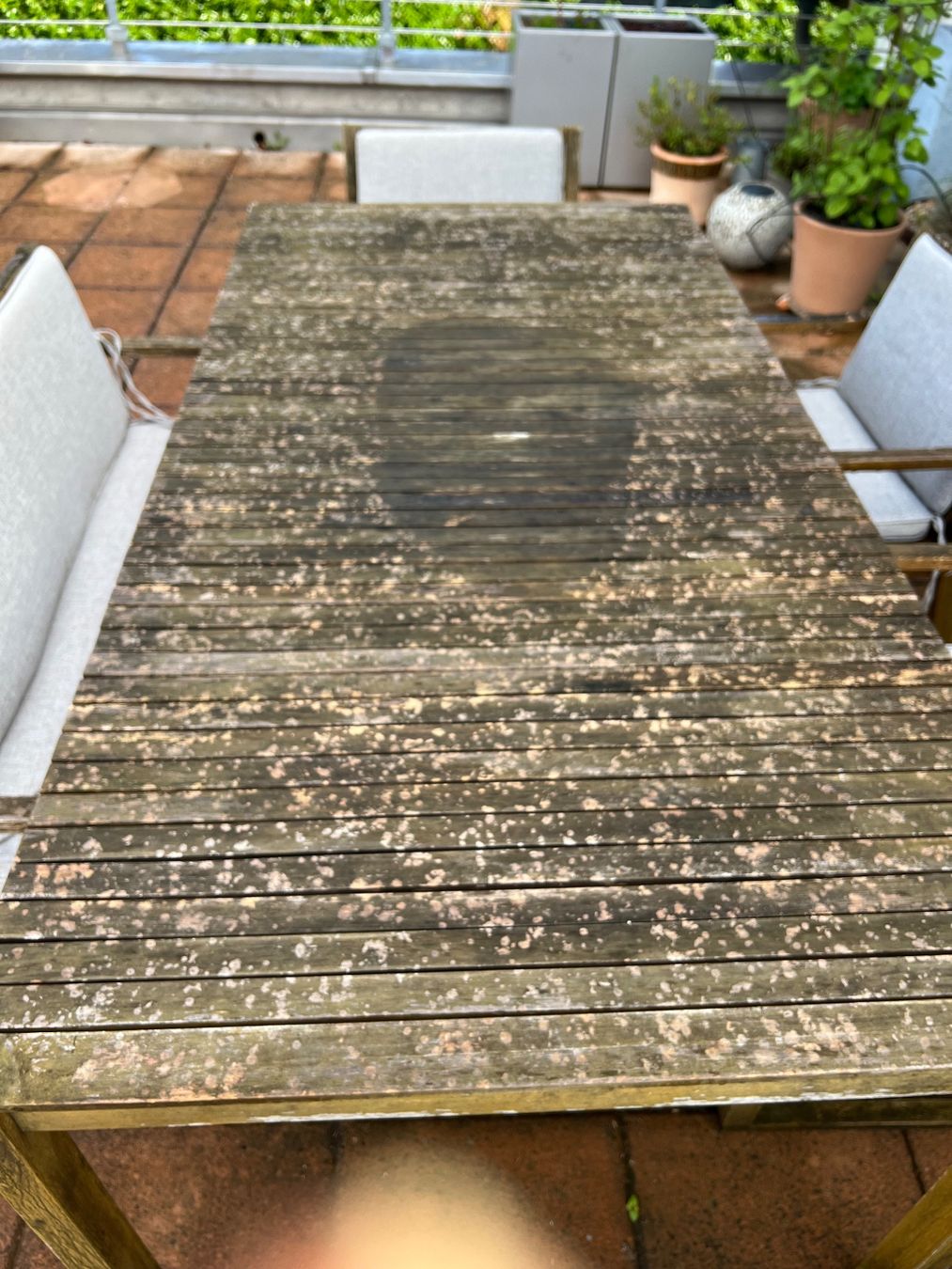Set di tavolo e panche: Gartentisch mit Sitzbank und Stühle – Usato da Jona venduto da jimmyflizz 4