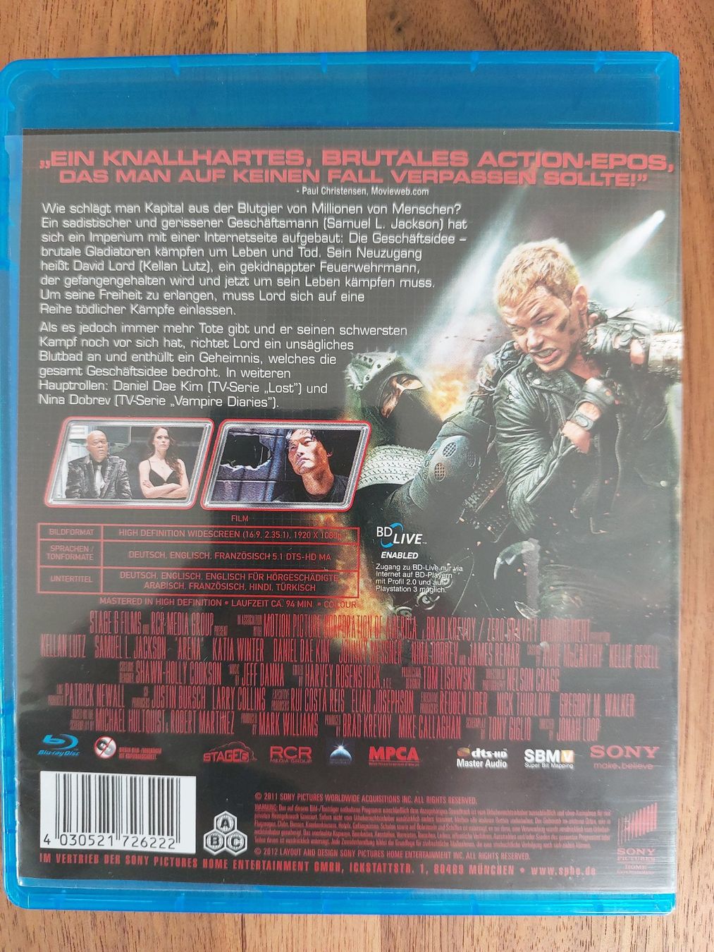 Alle DVDs: Blu Ray - Arena – Gebraucht aus Rheinfelden von FilmAuktion 1