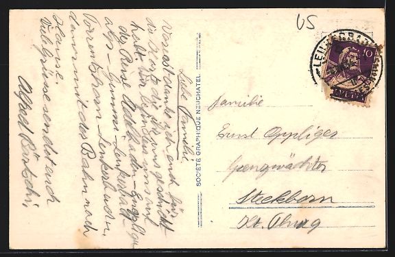 Cartoline postali: Loeche-les-Bains, Loeche-les-Bains et la – Usato da Berlin venduto da bartko-reher 1