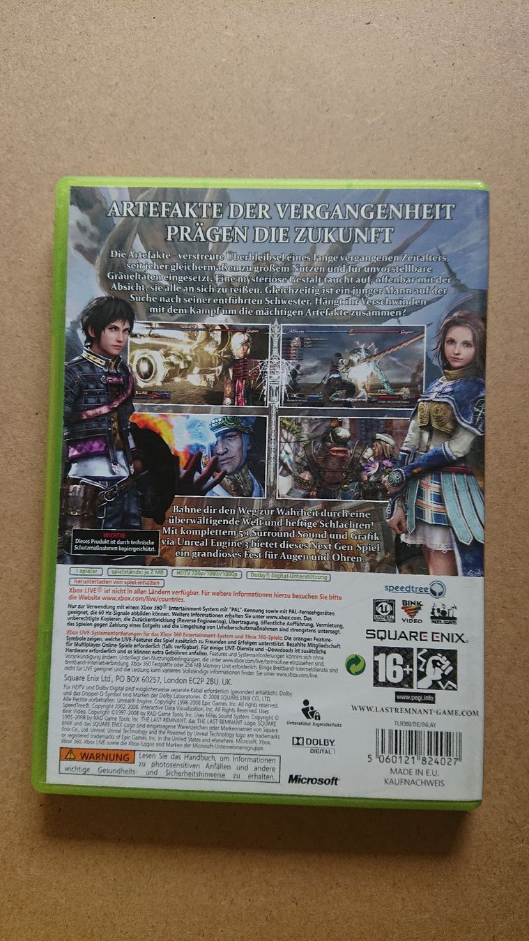 Giochi: The Last Remnant XBOX 360  – Usato da Chur venduto da FreakofRarity 3