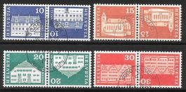 Kehrdrucke K51 - K54 Serie 4 Werte gestempelt ET 1970/1973