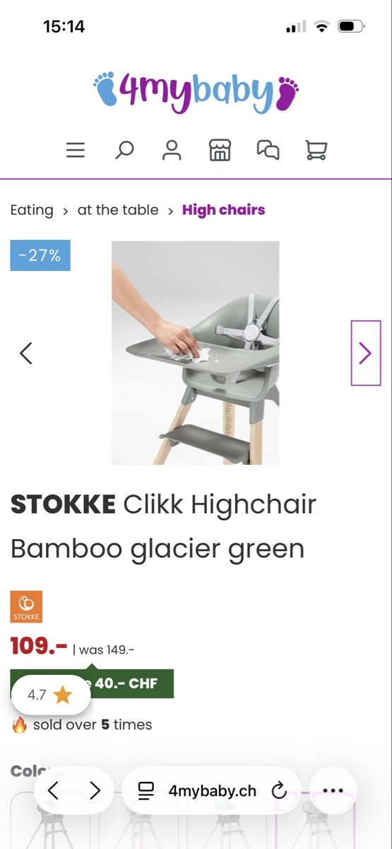 Stokke Hochstühle: Stokke high chair  – Gebraucht aus Zollikon von jud_cmm9 2