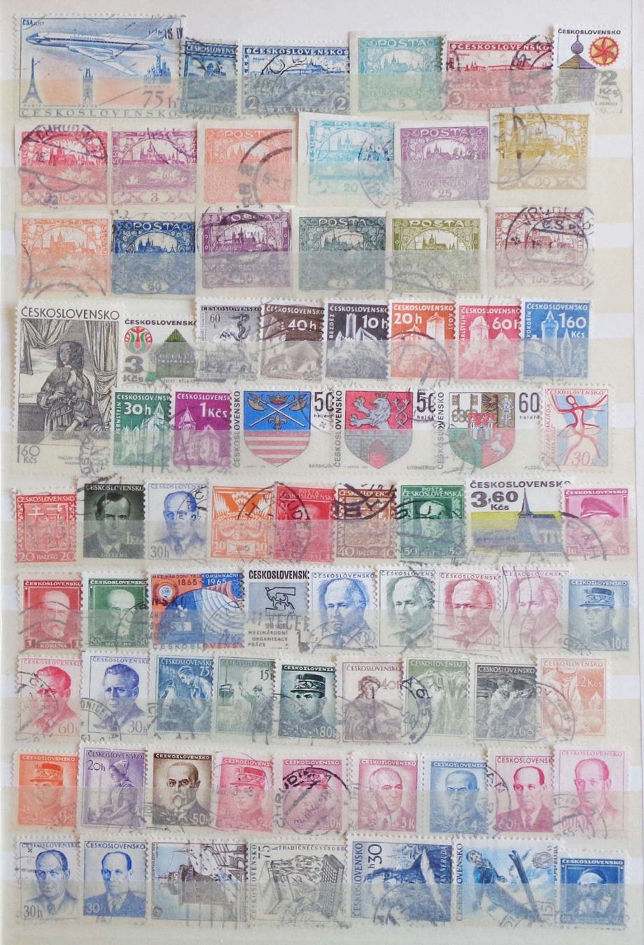 Tutti i francobolli: CSR/CSSR: Des timbres oblitérés, 2 photos – Usato da Le Locle venduto da timbrettino