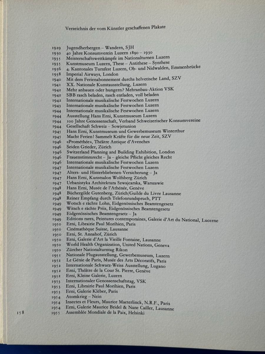 Libri: Hans Erni. 1964 – Usato da Adliswil venduto da buch_und_kunst 4