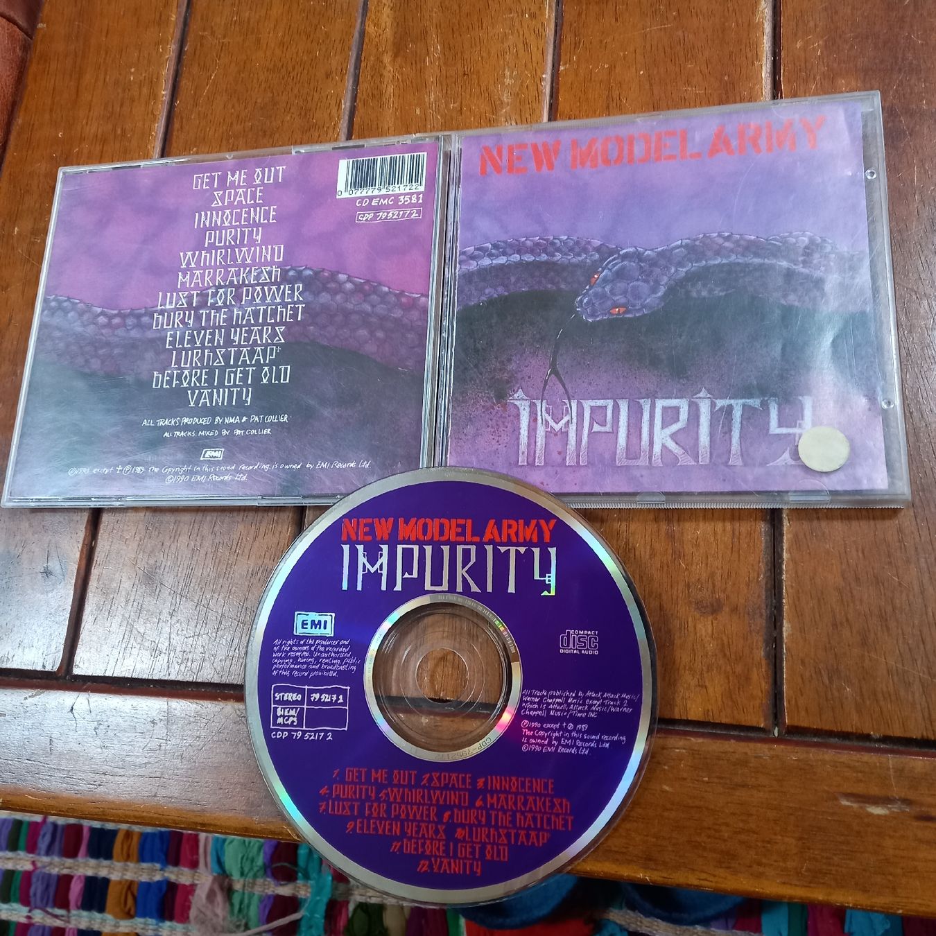 CD: New model army - impurity – Usato da St-Cergue venduto da VeganWarrior