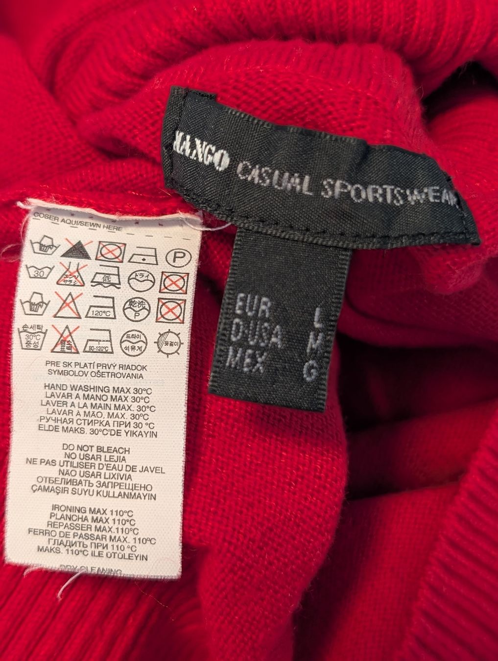 Mango Maglioni & Felpe: Mango Rollkragenpullover, Rot, Grösse M (mit L angeschrieben – Usato da Basel venduto da an_v7yj 8