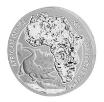 Ruanda Nilkrokodil 2023 African Ounce 1 OZ Unze Silber Rwand