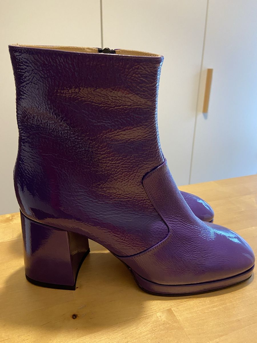 Scarpe da donna: Violette Lackstiefeletten – Nuovo (secondo la descrizione) da Binningen venduto da Dodo21 2