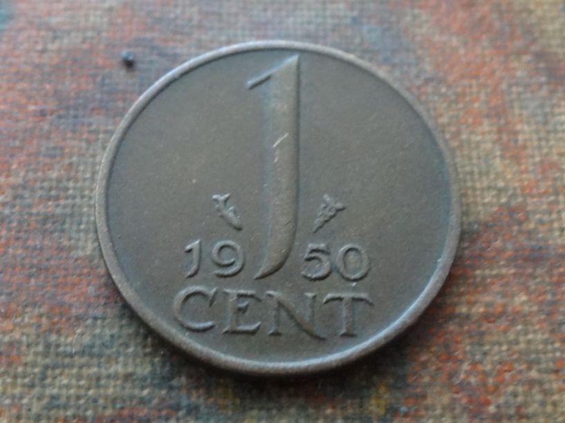 Tutti le monete: PAYS-BAS  Nederland  1  Cent  1950 – Usato da Romanel-sur-Lausanne venduto da Swift13