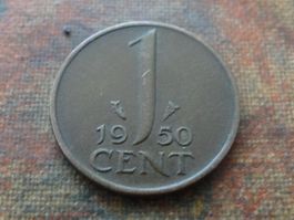 PAYS-BAS  Nederland  1  Cent  1950