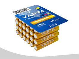 Varta LR03 Longlife AAA Micro Alkaline Batterie 24er Big Box