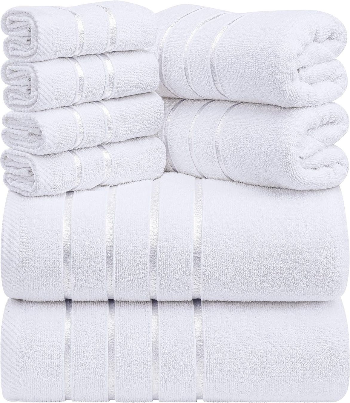 Teli da bagno: 8er-Pack Handtuch-Set  Weiss – Nuovo e nell'imballaggio originale da Nuglar venduto da SaleRitter 1