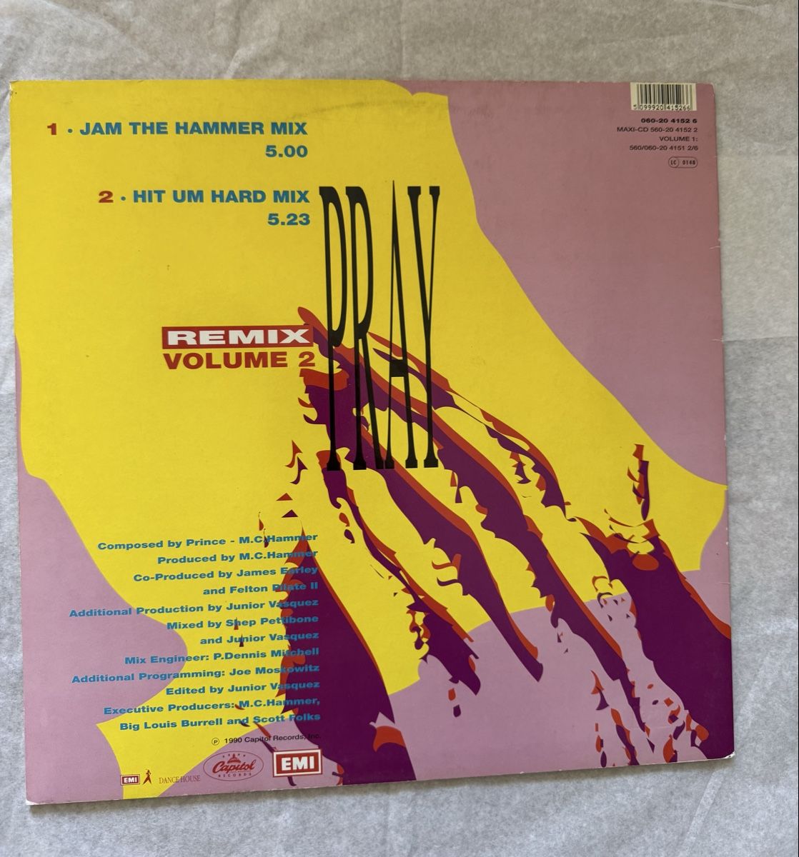 Vinyles: MC Hammer - Pray (Remix Volume 2) - 12" Maxi - 90s – D'occasion à Rorbas par BlackstarRecords 1