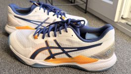 Asics Gel-Tactic blanches et bleues, taille 43 