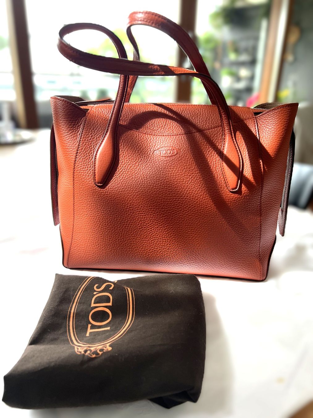 Tod'S Borse da donna: Sac à main Tod's en cuir orange, parfait état! – Usato da Vevey venduto da StudioJAD