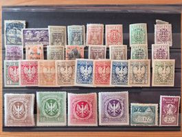 Polen Briefmarken */o Zustand gemäss Bilder D21