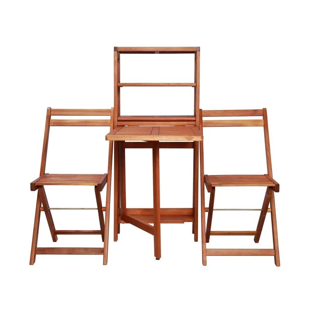 Set di tavolo e panche: Garten- Balkontisch mit Stühlen - klappbar - Akazie Massiv – Nuovo e nell'imballaggio originale da Winterthur venduto da aredo 7