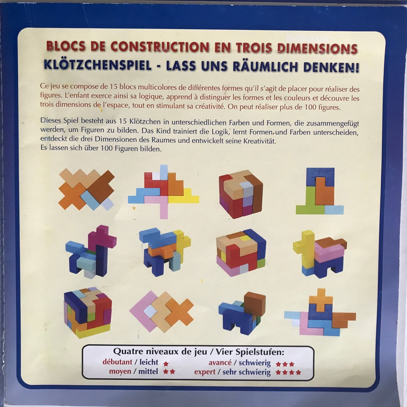 Puzzle: Puzzle/dreidimensional/Klötzchen Spiel /Holz – Usato da Dübendorf venduto da nerino03 3