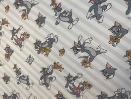 Stoff Baumwolle TOM and JERRY Motiv NEU 150cm x 330cm